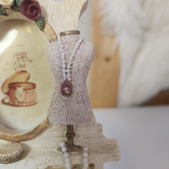 Vintage 90s Figi Dresser Collage Photo Picture Frame Resin Cottagecore Victorian - Picture 9 of 16